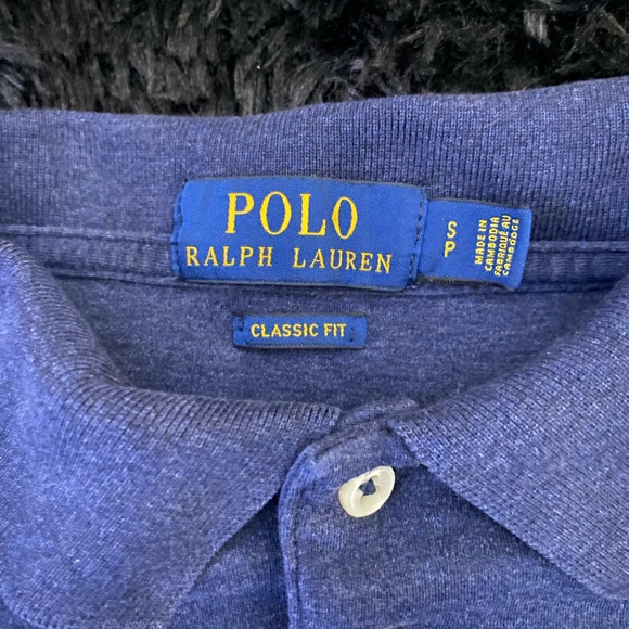 Polo by Ralph Lauren Blue Short Sleeve Button Polo - Picture 2 of 3